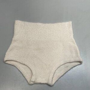 NEW SELKIE Women’s High Waisted Fuzzy Shorts Light Pale Pink Size XS